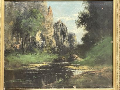 Gustave COURBET (1819-1877) et son atelier,...