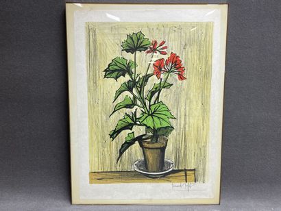Bernard BUFFET (1928-1999) 
Géraniums (1976)
Lithographie...