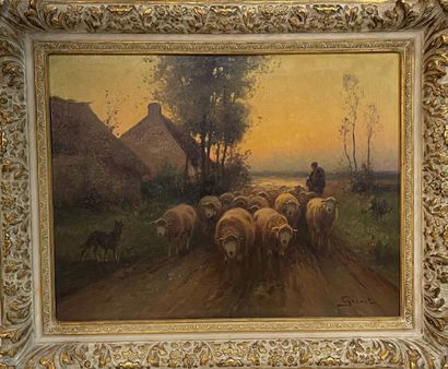 Dominique Adolphe GRENET DE JOIGNY (1821-1885)
Troupeau...