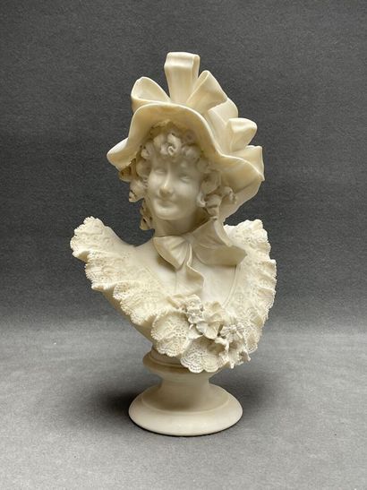 Ecole italienne vers 1900.
Buste de femme...