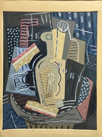 Arnold GUERLINCK (1946) 
Nature Morte cubiste
huile...