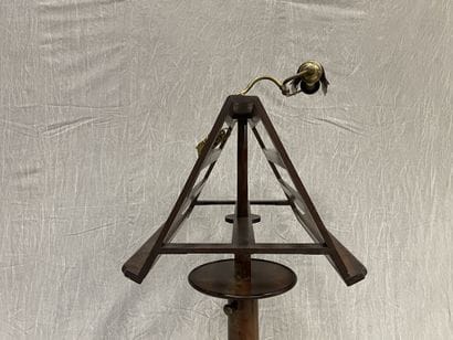 Double lectern in mahogany and mahogany veneer,...
