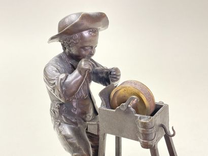 Charles MENNE (XIX)
Le petit remouleur.
Epreuve...
