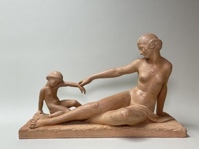 Marcel BOURAINE (1886-1948)
Woman and child.
Large...
