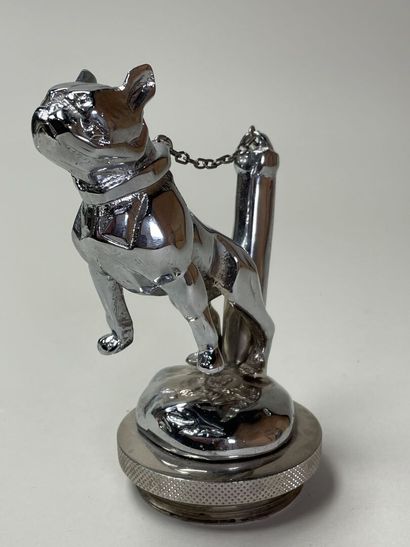 Mascotte bouledogue, chien de garde en métal...