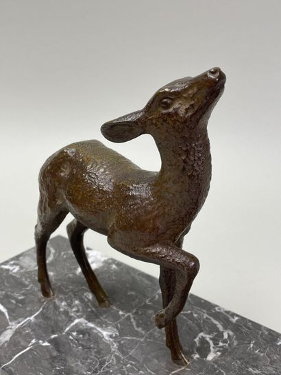 Ecole Française début XX°
Biche et son faon....