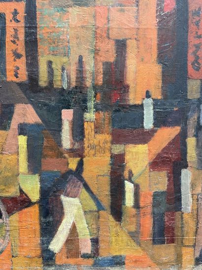 Henry JOUBIOUX (1924-1986)
Marche au Vietnam.
Huile...