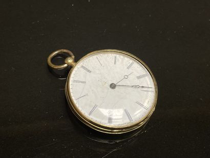 Pocket watch in gold.
750°/00
total weight:...