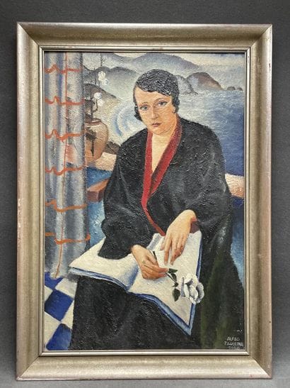 Alfeo Pauletta ( début XX°)
Portrait de femme.
Huile...