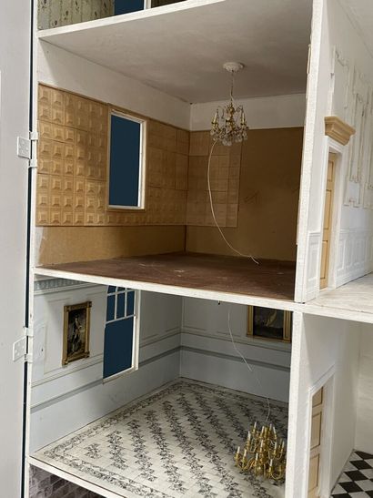 Grande maison de poupée miniature moderne...