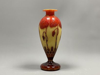 Le Verre Français
Vase sur piedouche en verre...