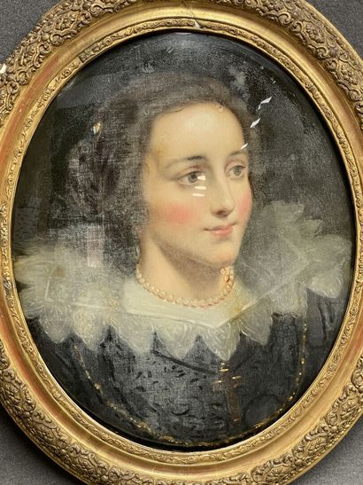 Ecole française milieu XIX°
Portraits de...