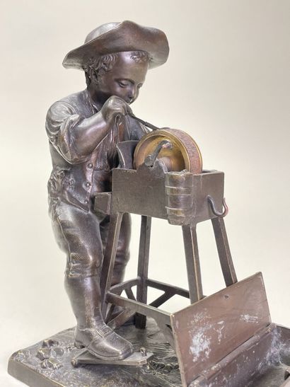 Charles MENNE (XIX)
Le petit remouleur.
Epreuve...