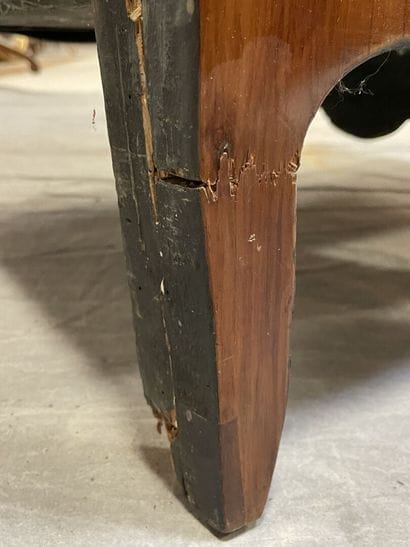 Semainier inlaid with flowers and cubes in...