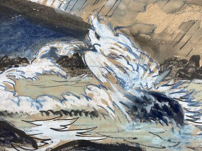 Henry DE WAROQUIER (1881-1970)
Study of waves...
