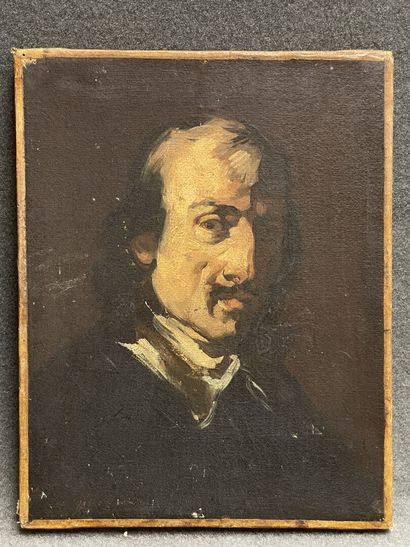 Ecole Française XIX°
Portrait d'homme.
huile...