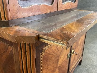High glazed secretary, type Bonheur du jour,...