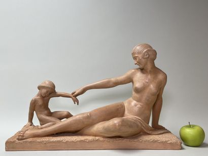 Marcel BOURAINE (1886-1948)
Woman and child.
Large...