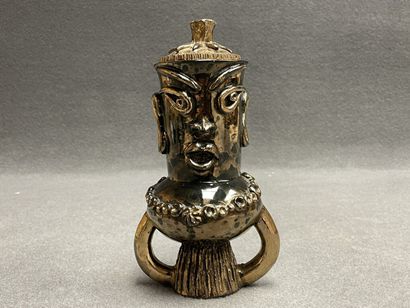 René BLUET (XXe)
Vase couvert anthropomorphe...