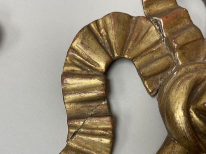 Pair of carved and gilded decorative woodwork.
Regency...
