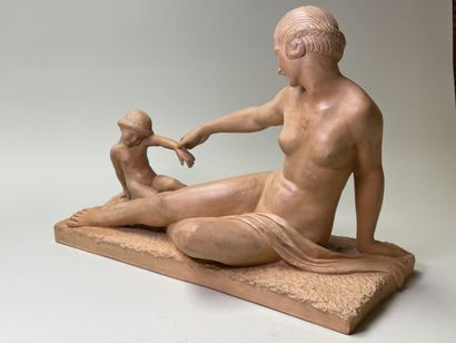 Marcel BOURAINE (1886-1948)
Woman and child.
Large...