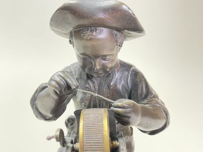 Charles MENNE (XIX)
Le petit remouleur.
Epreuve...