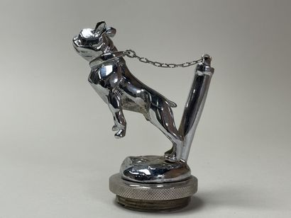 Mascotte bouledogue, chien de garde en métal...