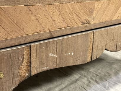 Pair of bookcases in rosewood and satinwood,...