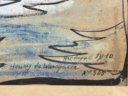 Henry DE WAROQUIER (1881-1970)
Study of waves...