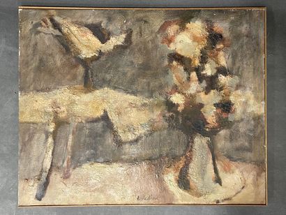 Angel MEDINA (1924-2009) 
Nature morte abstraite....