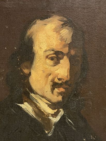 Ecole Française XIX°
Portrait d'homme.
huile...