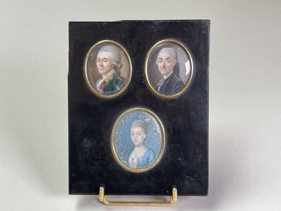 Ecole française fin XVIII°
Cadre réunissant...