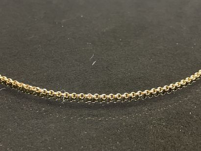 Chaine en or maille ronde.
Or 750°/00.
L:...