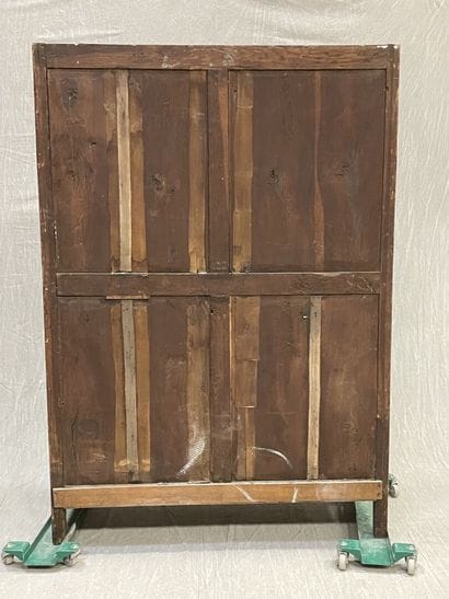 Pair of bookcases in rosewood and satinwood,...
