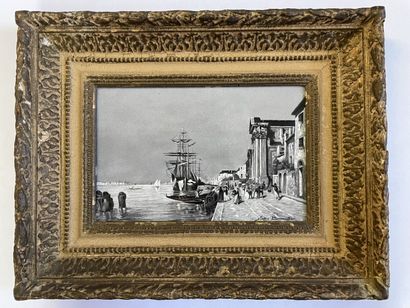 Gustave DUMOUTIER
Venise
 Plaque de porcelaine...