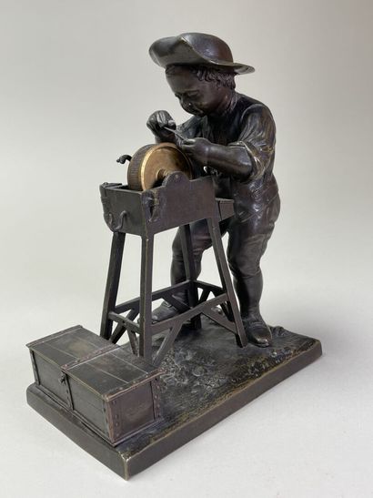 Charles MENNE (XIX)
Le petit remouleur.
Epreuve...