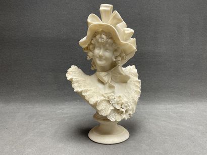 Ecole italienne vers 1900.
Buste de femme...