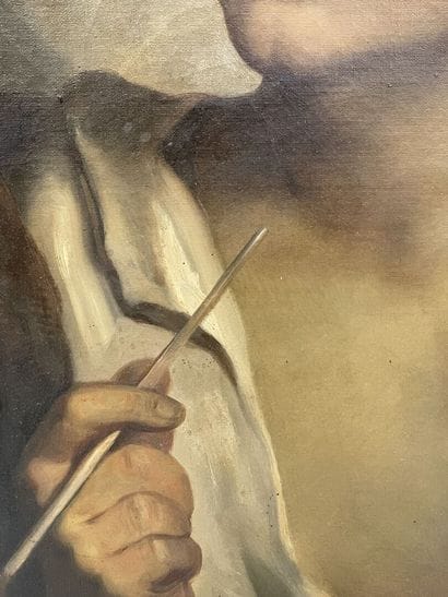 Italian school XIX°.
Portrait of a young...