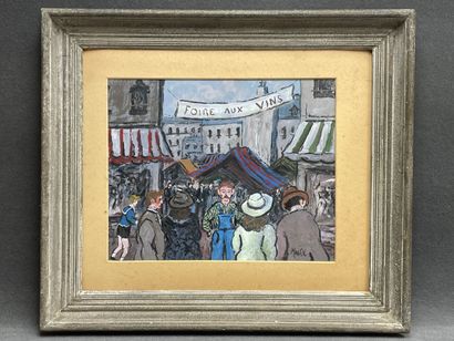 Konrad MAASS (1952) 
Foire aux vins
huile...