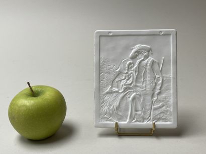 Set of twelve lithophanies. 
13 x 11 cm....