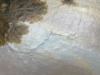 Ecole française XIX°
Paysage animé.
huile...