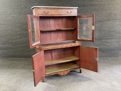 High glazed secretary, type Bonheur du jour,...