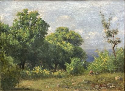 Adolphe GUILLON (1829-1896)
Landscape.
Oil...