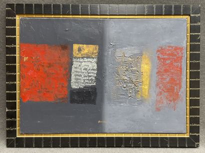 HSU Ya-Wen Iris.(1966)
Envoi.
huile et collages...