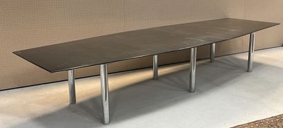 KNOLL
Grande table de réunion, Pieds cylindriques...