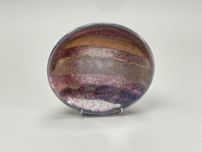 Paul BADIE (Born in 1945). 
Enamelled stoneware...