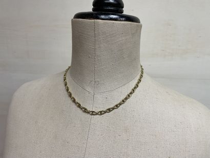 Watch chain transformed into a necklace,...