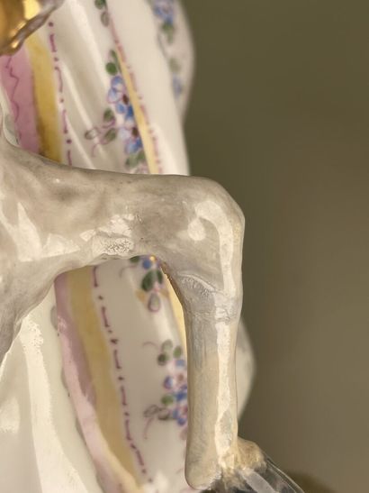 Large German porcelain sculpture from the...