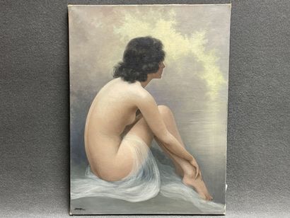 Jean JANNEL(1894- ?) : 
Nu féminin. 
Huile...