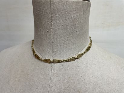 Watch chain transformed into a necklace with...